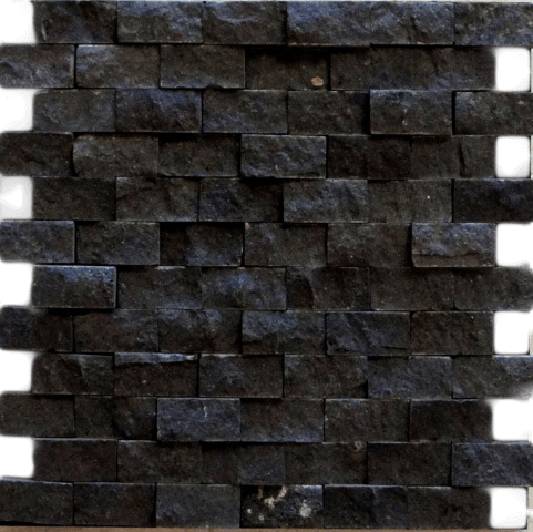 black marble split face