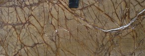 Granite Slab With Brown Veins