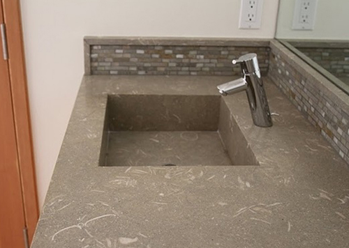 Rustic Green Limestone Countertop