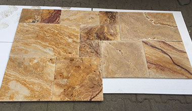 Scabaz Travertine Set