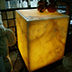 Caramel Onyx Light Cube