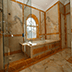 Caramel Onyx Bathroom Application