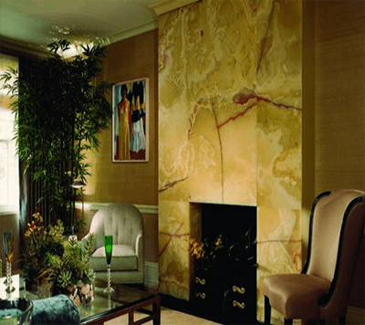 Green Onyx Fireplace Cladding