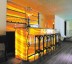 Illuminated Orange Onyx Bar Desk