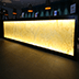 Illuminated Snowy Onyx Bar Desk Cladding