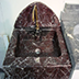 rosso levanto marble sink