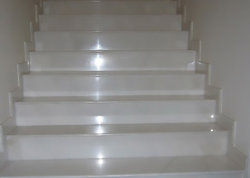 afyon white marble step application