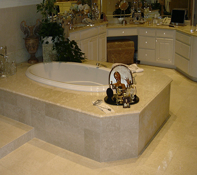 botticino beige marble bath tub cladding