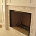 botticino beige marble fireplace mosaics cladding