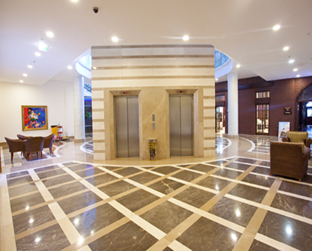 decorative bursa dark beige marble flooring