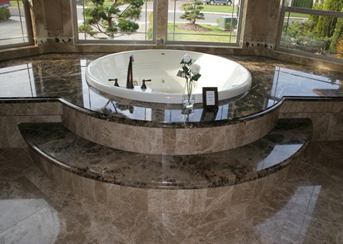 Emperador light marble and emperador dark marble application