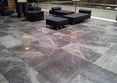 gray marble flooring