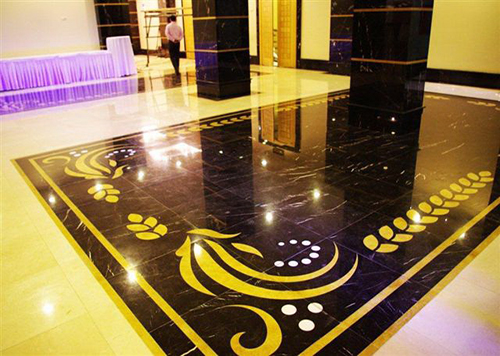 Toros Black Marble Waterjet Application