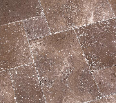 Chocolate Travertine French Pattern Set