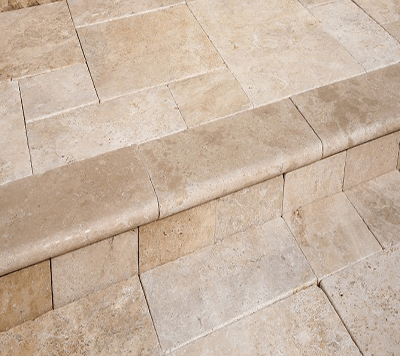 Mocha Travertine Stairs