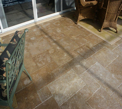 Noche Travertine Pattern Set Flooring