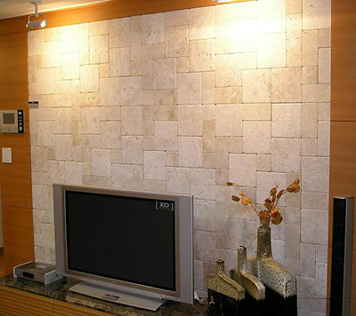 Light Walnut Travertine Decorative Wall Cladding
