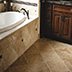 Light Walnut Travertine Bathroom Flooring