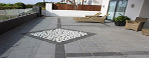 Exterior Space Basalt Flooring