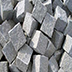 bergama grey granite cubic stone