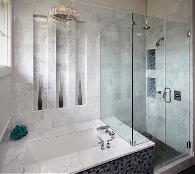 Bianco Carrara-Venato-Mermer-Banyo-Tezgah-Uygulama